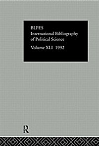 IBSS: Political Science: 1992 Vol 41 (Hardcover)