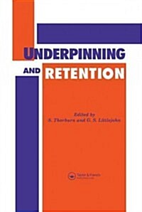 [중고] Underpinning and Retention (Hardcover)