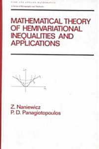 Mathematical Theory of Hemivariational Inequalities and Applications (Hardcover)