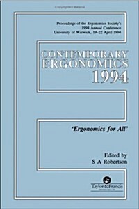 Contemporary Ergonomics (Paperback)