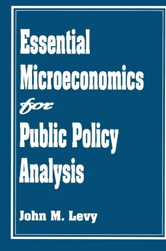 Essential Microeconomics for Public Policy Analysis (Paperback)