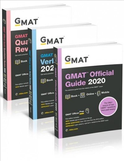 GMAT Official Guide 2020 Bundle: 3 Books + Online Question Bank (Paperback)