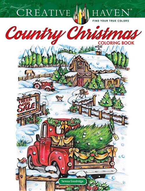 Creative Haven Country Christmas Coloring Book (Paperback, CLR, CSM)