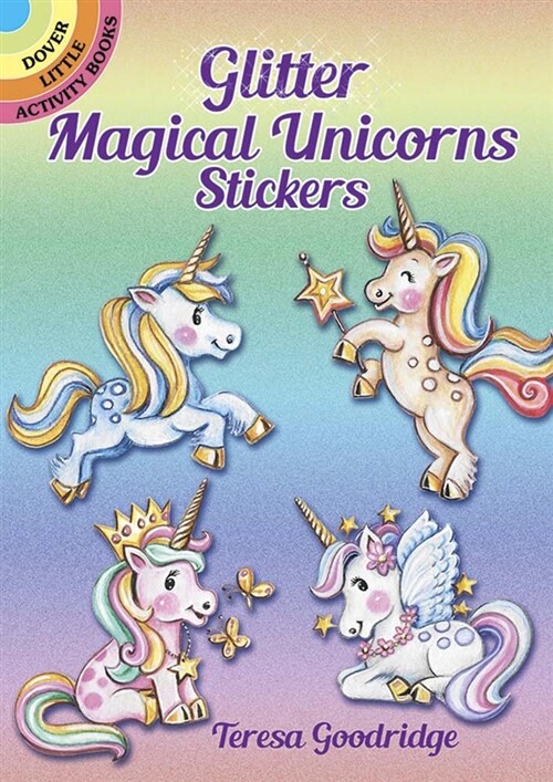 Glitter Magical Unicorns Stickers (Hardcover)