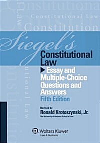 [중고] Siegel‘s Constitutional Law (Paperback, 5th)