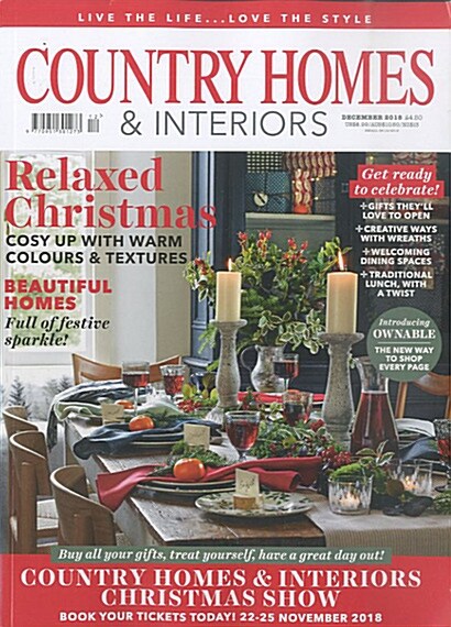 Country Homes & Interiors (월간 영국판): 2018년 12월호