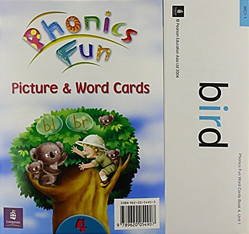Phonics Fun Word & Picture Cards 4 (Paperback)