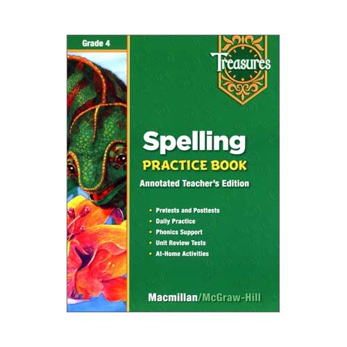 Treasures Grade 4 : Spelling Practice Book (Paperback, Teachers Edition)