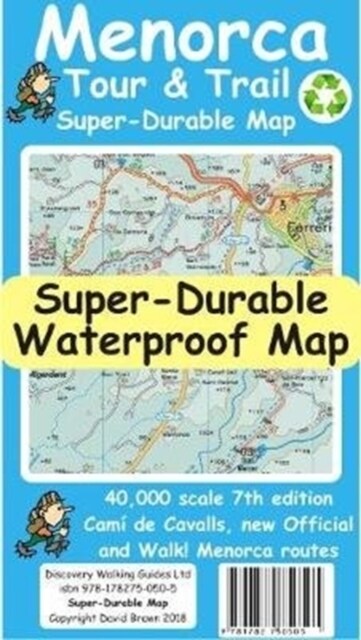 Menorca Tour and Trail Map (Sheet Map, folded, 7 New edition)