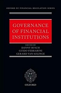 Governance of Financial Institutions (Hardcover)