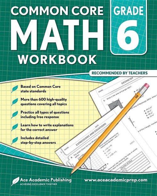6th Grade Math Workbook: Commoncore Math Workbook (Paperback)