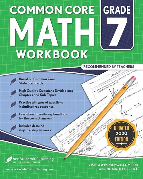 7th Grade Math Workbook: Commoncore Math Workbook (Paperback)