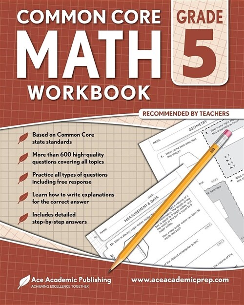 5th Grade Math Workbook: Commoncore Math Workbook (Paperback)