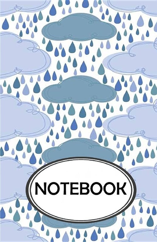 Notebook: Dot-Grid, Graph, Lined, Blank No Lined: Sky Rain Pattern: Small Pocket Notebook Journal Diary, 110 pages, 5.5 x 8.5 (Paperback)