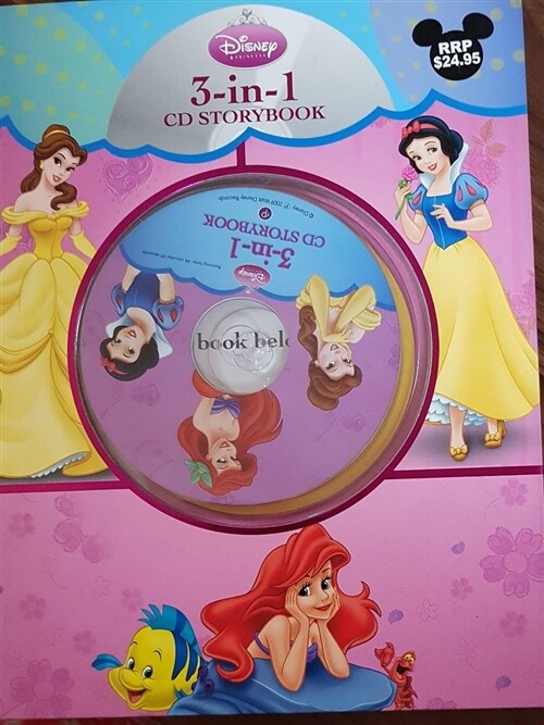 [중고] Disney Princess 3 in 1 CD Storybook