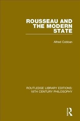 Rousseau and the Modern State (Hardcover, 1)