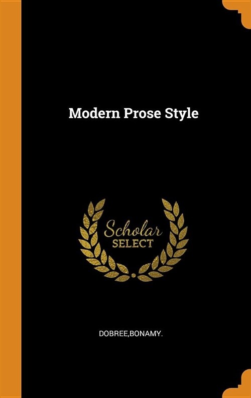 Modern Prose Style (Hardcover)