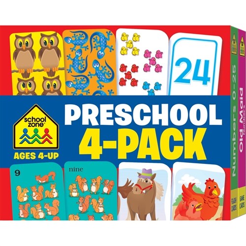 School Zone Preschool 4-Pack Flash Cards (Other)