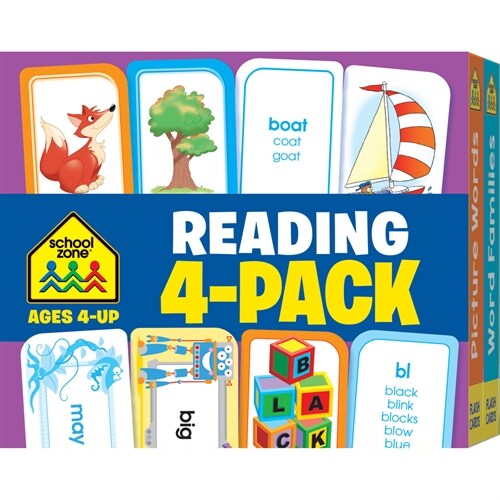 School Zone Reading 4-Pack Flash Cards (Other)