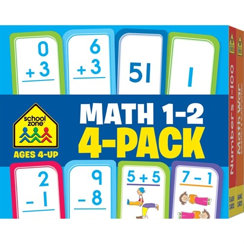 School Zone Math 1-2 Flash Cards 4-Pack (Other)