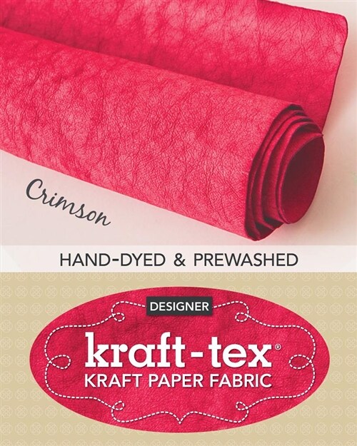 Kraft-Tex Roll Crimson Hand-Dyed & Prewashed: Kraft Paper Fabric, 18.5 X 28.5 Roll (Other)