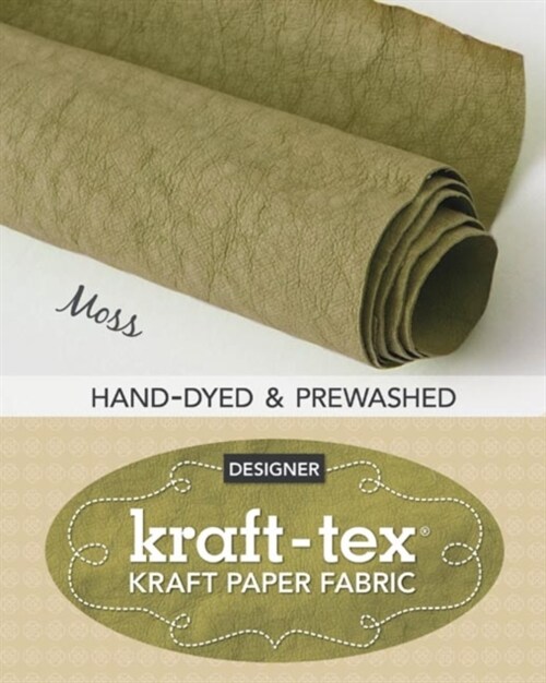 Kraft-Tex Roll Moss Hand-Dyed & Prewashed: Kraft Paper Fabric, 18.5 X 28.5 Roll (Other)