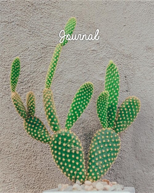 Journal: Blank Lined Notebook 8x10 Cactus Succulent Plant Garden (Paperback)