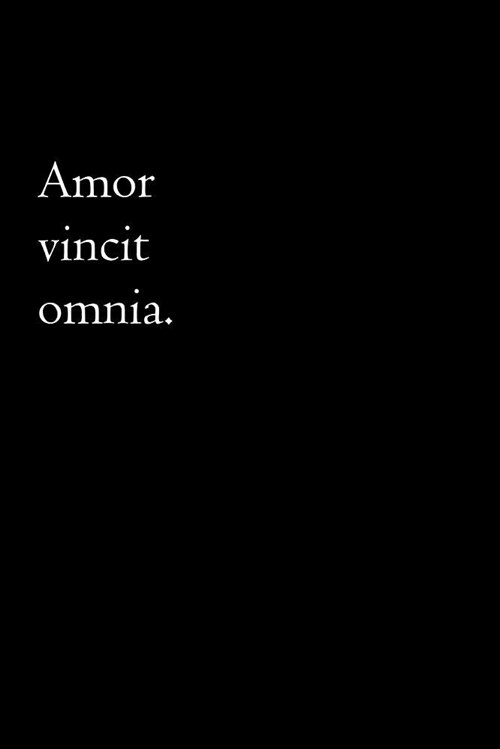 Latin Notebook - Amor Vincit Omnia: Latin Journal Minimalist - Love Conquers All, 110 Pages (Paperback)