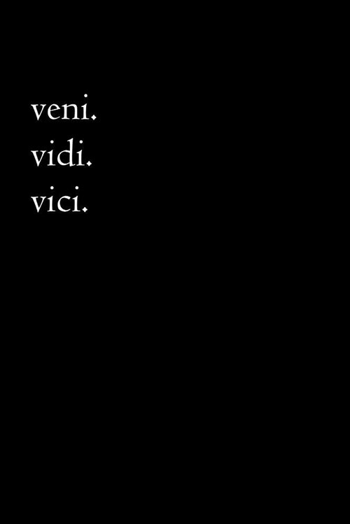 Latin Notebook - Veni, Vidi, Vici: Latin Journal Minimalist - I Came, I Saw, I Conquered, 110 Pages (Paperback)