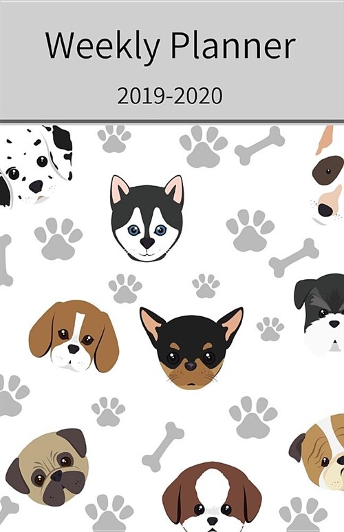 Weekly Planner 2019-2020: Dog Lovers (Paperback)