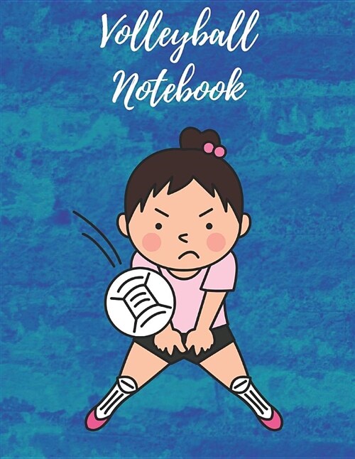 Volleyball Notebook: Composition Notebook, Log Book, Diary for Athletes (8.5 X 11 Inches, 110 Pages, College Ruled Paper) (Paperback)