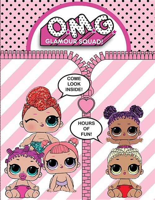 O.M.G. Glamour Squad: Little Sisters: Over 100 High Quality Coloring Pages! (Paperback)