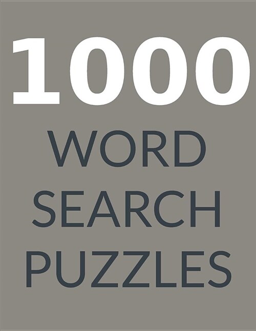 1000 Word Search Puzzles: Word Search Book for Adults, Vol 11 (Paperback)