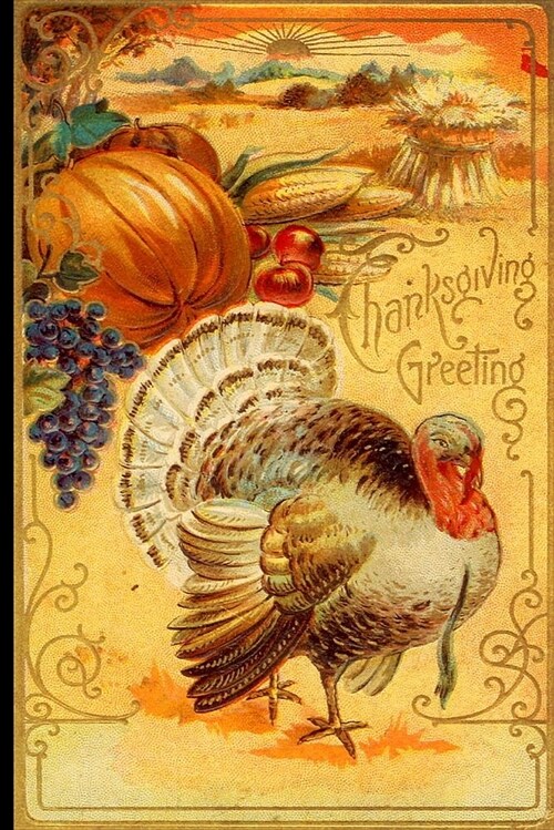 Vintage Thanksgiving Journal: Blank Lined Journal for Giving Thanks and Planning for the Holidays (Paperback)