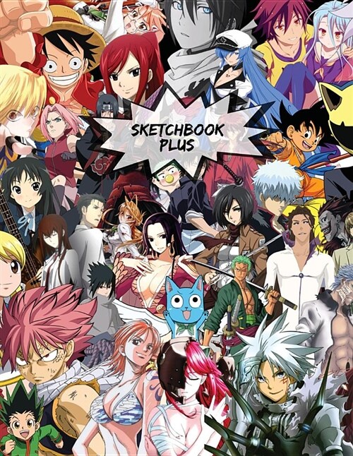 Sketchbook Plus: Anime Art Mix: 100 Large High Quality Sketch Pages (Volume 2) (Paperback)