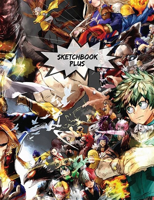 Sketchbook Plus: Anime Art Mix: 100 Large High Quality Sketch Pages (Volume 5) (Paperback)