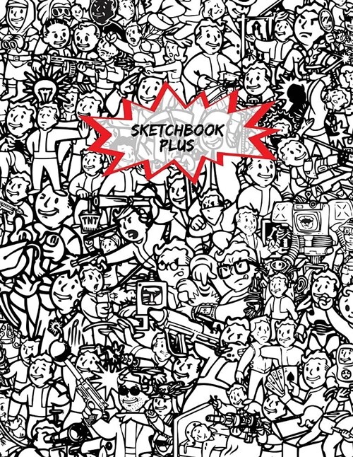 Sketchbook Plus: Comic Book Art Mix: 100 Large High Quality Sketch Pages (Paperback)