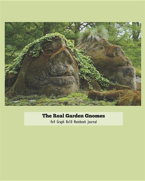 The Real Garden Gnomes 4x4 Graph 8x10 Notebook Journal (Paperback)