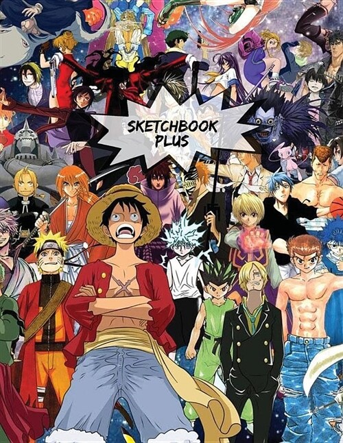 Sketchbook Plus: Anime Art Mix: 100 Large High Quality Sketch Pages (Volume 3) (Paperback)