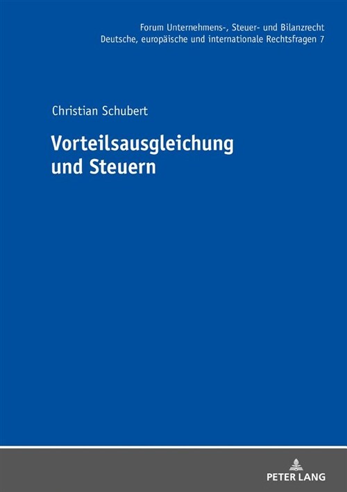 Vorteilsausgleichung Und Steuern (Hardcover)