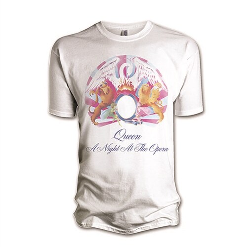 Queen - A Night At The Opera 공식 브라바도 티셔츠 (M 사이즈/남녀공용)