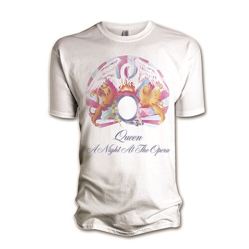 Queen - A Night At The Opera 공식 브라바도 티셔츠 (L 사이즈/남녀공용)