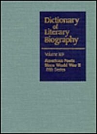 Dlb 169: American Poets Since World War II, Fifth Series (Hardcover, 7)