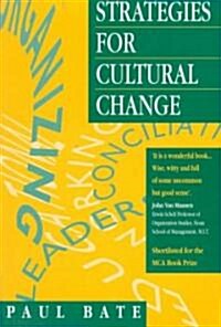 Strategies for Cultural Change (Paperback)