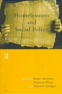 Homelessness and Social Policy (Paperback)