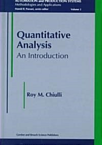 Quantitative Analysis : An Introduction (Hardcover)