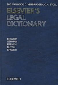 Elseviers Legal Dictionary (Hardcover)
