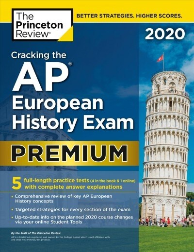[중고] Cracking the AP European History Exam 2020, Premium Edition: 5 Practice Tests + Complete Content Review (Paperback)