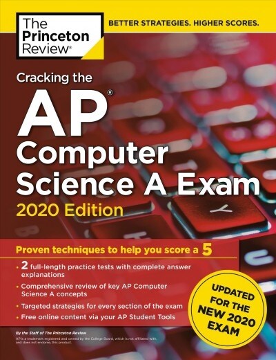 [중고] Cracking the AP Computer Science a Exam, 2020 Edition: Practice Tests & Prep for the New 2020 Exam (Paperback)