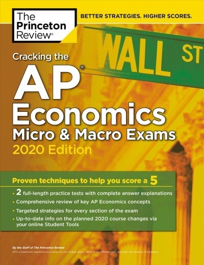 [중고] Cracking the AP Economics Micro & Macro Exams, 2020 Edition: Practice Tests & Proven Techniques to Help You Score a 5 (Paperback)